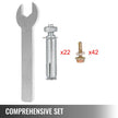 4 x 4 Post Base, Post Anchor 5 PCs Black Powder-Coated Bracket for Deck Supports