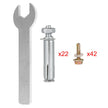 4 x 4 Post Base, Post Anchor 5 PCs Black Powder-Coated Bracket for Deck Supports