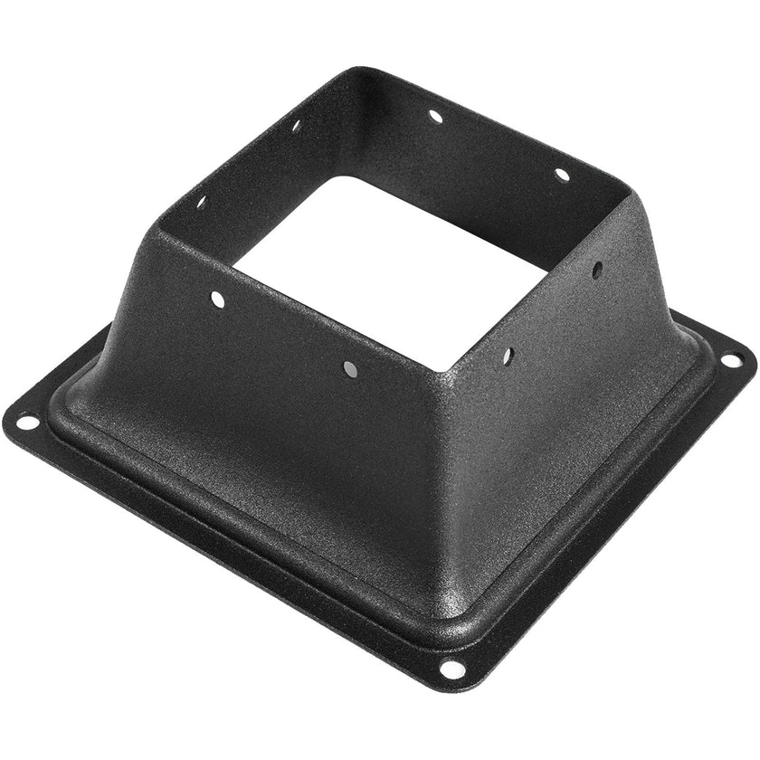 VEVOR 4 x 4 Deck Post Base 20 PCS Skirt  Post Support Flange 2.5 LBS Black Powder-Coated Decking Post Base with Thick Steel for Deck Supports Porch Railing Post Holders