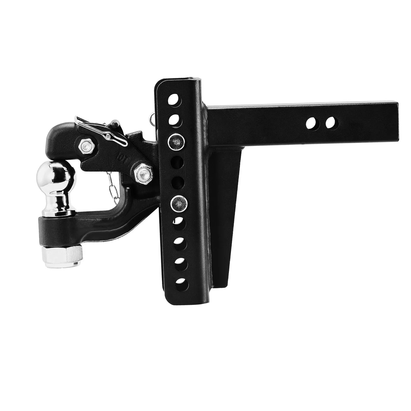 VEVOR Pintle Hitch 2 inches Receiver Hook 2.5-3 inches Lunette Ring 20000 lbs