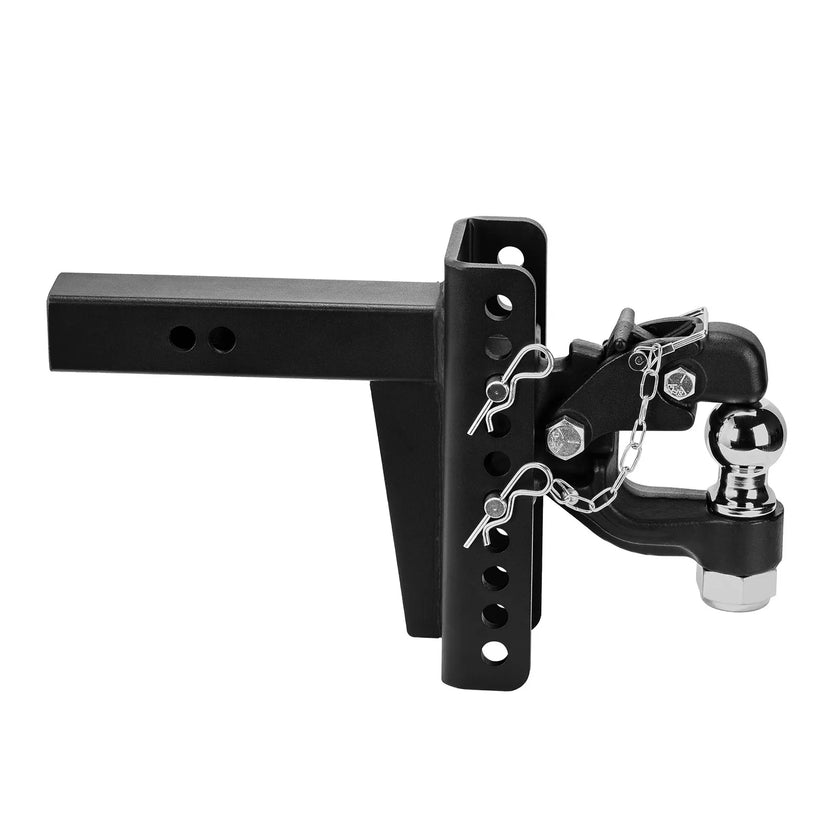 VEVOR Pintle Hitch 2 inches Receiver Hook 2.5-3 inches Lunette Ring 20000 lbs