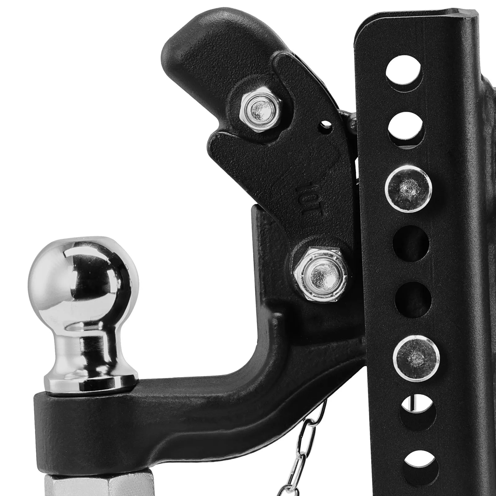 VEVOR Pintle Hitch 2 inches Receiver Hook 2.5-3 inches Lunette Ring 20000 lbs