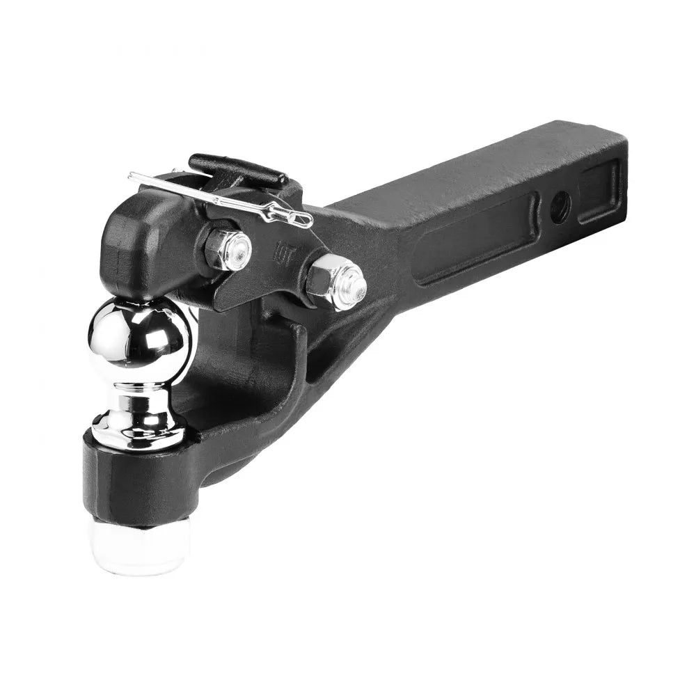 VEVOR Pintle Hitch 2 inches Receiver Hook 2.5-3 inches Lunette Ring 16000 lbs