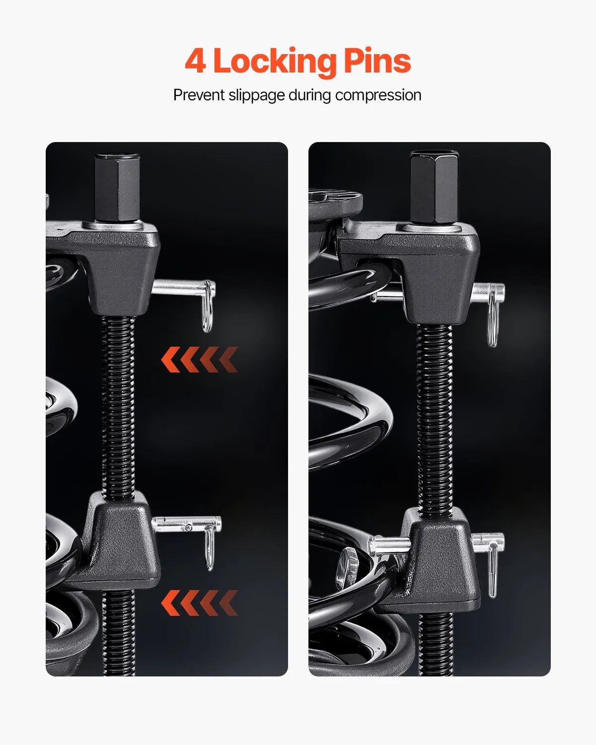 VEVOR Strut Spring Compressor 2 Pcs Coil Spring Compressor Tool 10.4-Inch Range