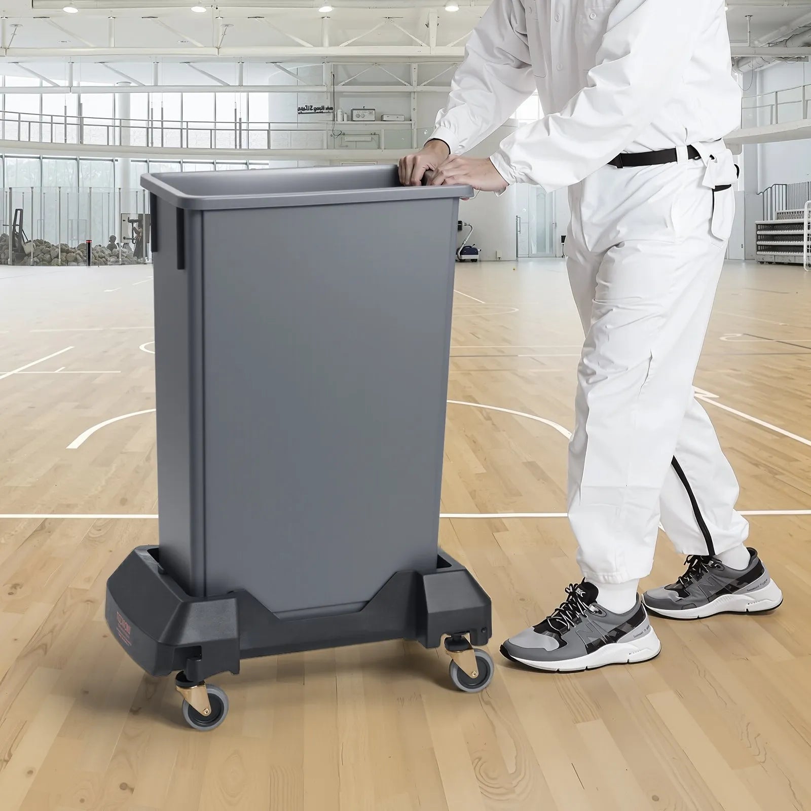 VEVOR Slim Trash Can Dolly with Wheel Fit 16/23 Gal Containers 200lbs Heavy Duty