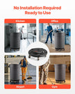 VEVOR Round Trash Can Dolly Fit 20, 32, 44, 55 Gal Garbage Container 500lbs