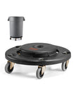 VEVOR Round Trash Can Dolly Fit 20, 32, 44, 55 Gal Garbage Container 500lbs