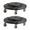 VEVOR 2 Packs Round Trash Can Dolly Fit 20, 32, 44, 55 Gal Garbage Container