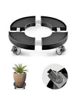VEVOR Trash Can Dolly with Wheels 15-22.8 in Adjustable Round Furniture Dolly