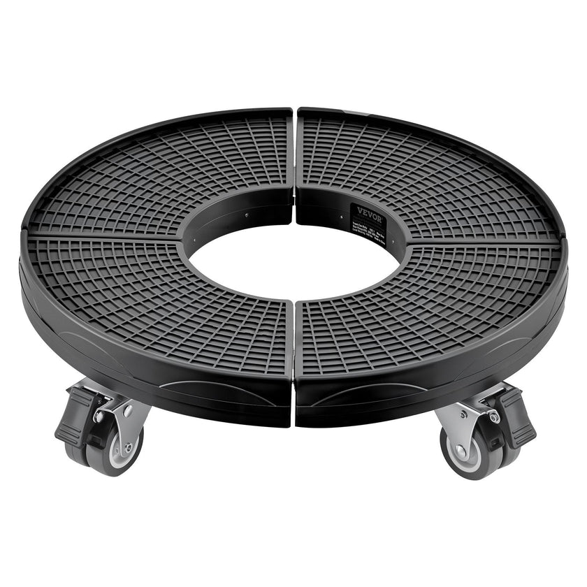 VEVOR Trash Can Dolly with Wheels 15-22.8 in Adjustable Round Furniture Dolly