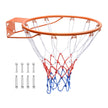 VEVOR Basketball Rim, Wall Door Mounted Basketball Hoop, Heavy Duty Q235 Basketball Flex Rim Goal Replacement with Net, Standard 18