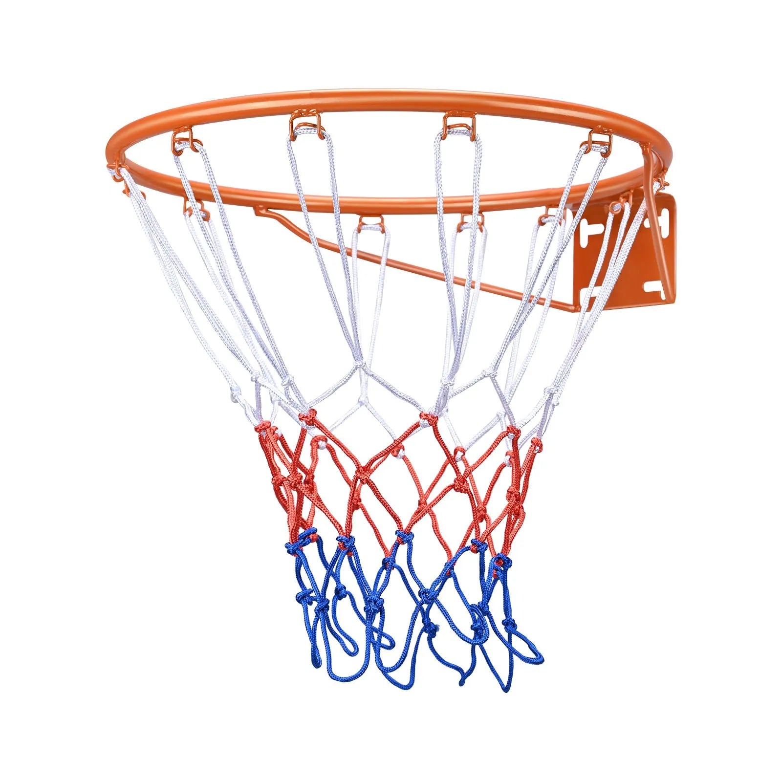 VEVOR Basketball Rim, Wall Door Mounted Basketball Hoop, Heavy Duty Q235 Basketball Flex Rim Goal Replacement with Net, Standard 18