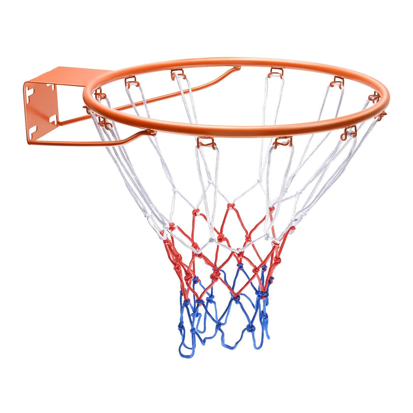 VEVOR Basketball Rim, Wall Door Mounted Basketball Hoop, Heavy Duty Q235 Basketball Flex Rim Goal Replacement with Net, Standard 18