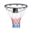VEVOR Basketball Rim, Wall Door Mounted Basketball Hoop, Heavy Duty Q235 Basketball Flex Rim Goal Replacement with Net and Double Spring, Standard 18