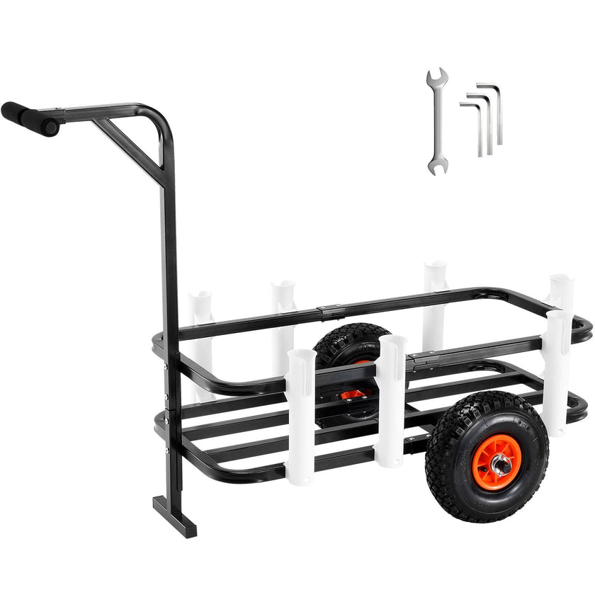 VEVOR Beach Fishing Cart, 200 lbs Load Capacity, Fish and Marine Cart with Two 11