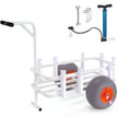 VEVOR Beach Fishing Cart, 300 lbs Load Capacity, Fish and Marine Cart with Two 13