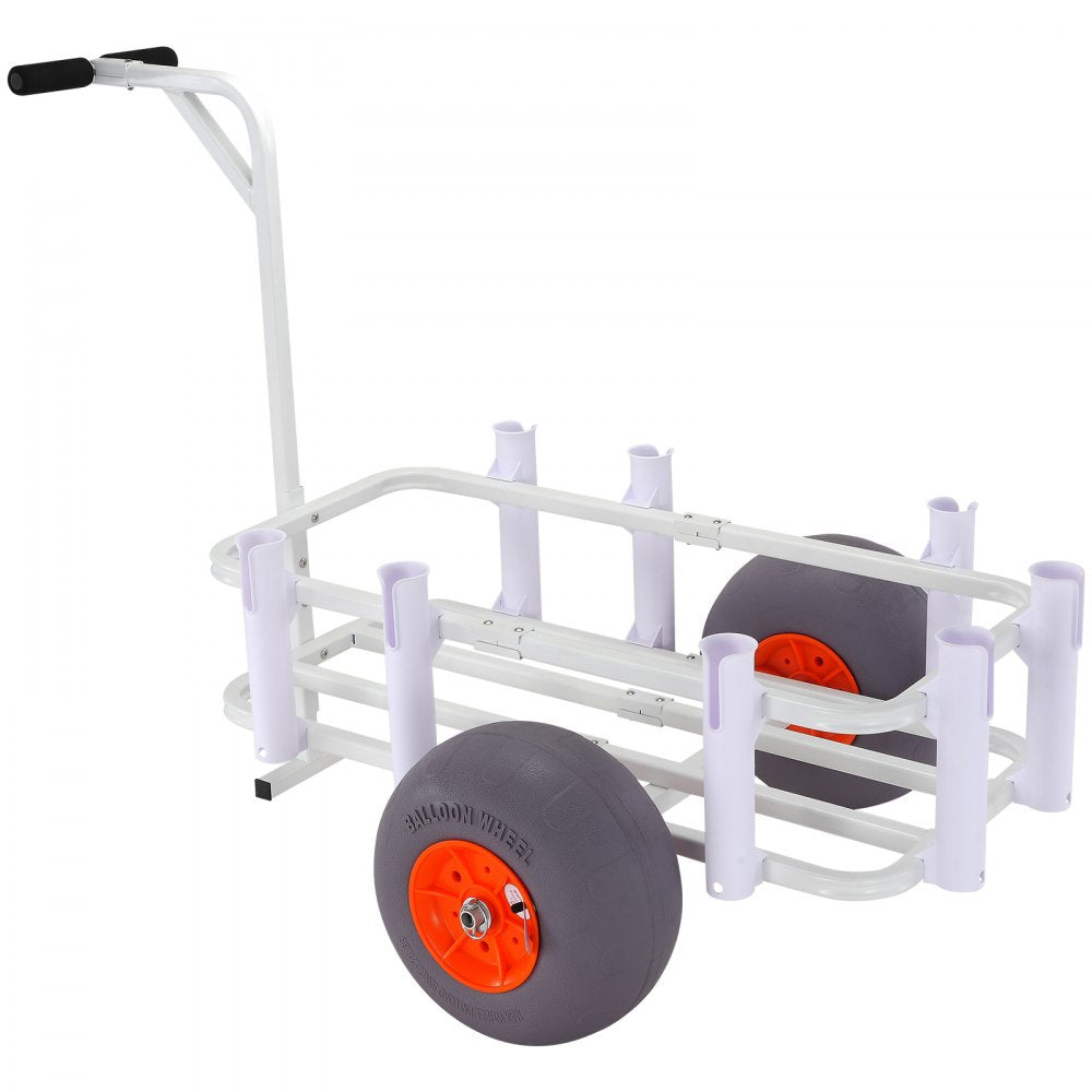 VEVOR Beach Fishing Cart, 300 lbs Load Capacity, Fish and Marine Cart with Two 13