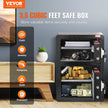 VEVOR Double Door 3.5 cu.ft Safe Box with Key Lock Password Fireproof Bag Black