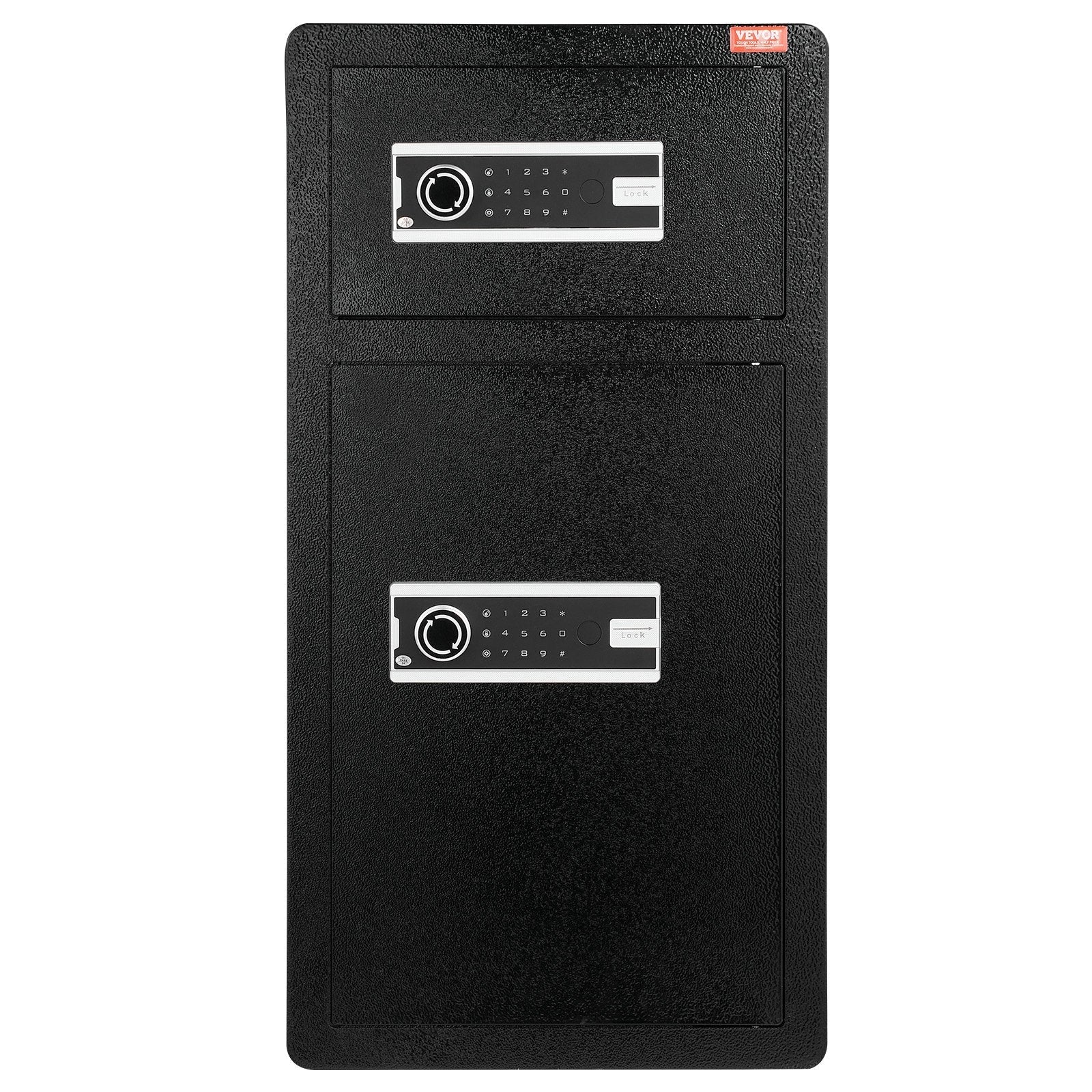 VEVOR Double Door 5.5 cu.ft Safe Box with Key Lock Password Cabinet Black