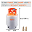 VEVOR Refrigerant Recovery Reclaim 30lb Cylinder Tank 400 PSI Liquid Rated Y Valve