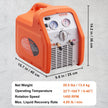 VEVOR Portable 3/4 HP Refrigerant Recovery Machine - AC Recovery Machine with High Pressure Protection 120V 60Hz Recovery Machine HVAC for Vapor Liquid Refrigerant, Car Air Conditioning