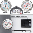 VEVOR Refrigerant Recovery Machine Portable 1/2HP 115V AC Refrigerant Recycling Machine Automotive HVAC 558psi Refrigerant Recovery Unit Air Conditioning Repair Tool (Grey)