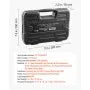 VEVOR 55-Piece Magnetic Nut Driver Set, SAE & Metric Nut Drivers with Setters, Extension Bar, Driver Bits and Storage Case, CR-V Steel Tool Kit