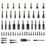 VEVOR 55-Piece Magnetic Nut Driver Set, SAE & Metric Nut Drivers with Setters, Extension Bar, Driver Bits and Storage Case, CR-V Steel Tool Kit