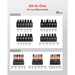 VEVOR 80-Piece Magnetic Nut Driver Set – SAE & Metric Sizes with Extension Bars, Universal Socket & Storage Case