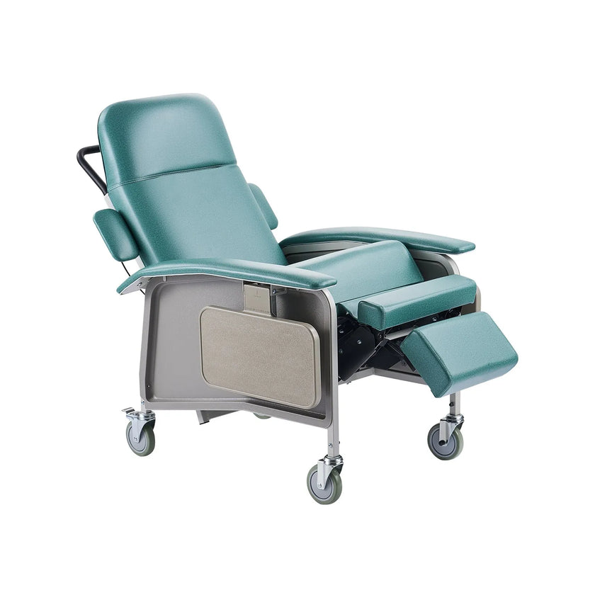 VEVOR Geri Chair Recliner 4-Position Reclining Geri Chair with Trays & 4 Wheels