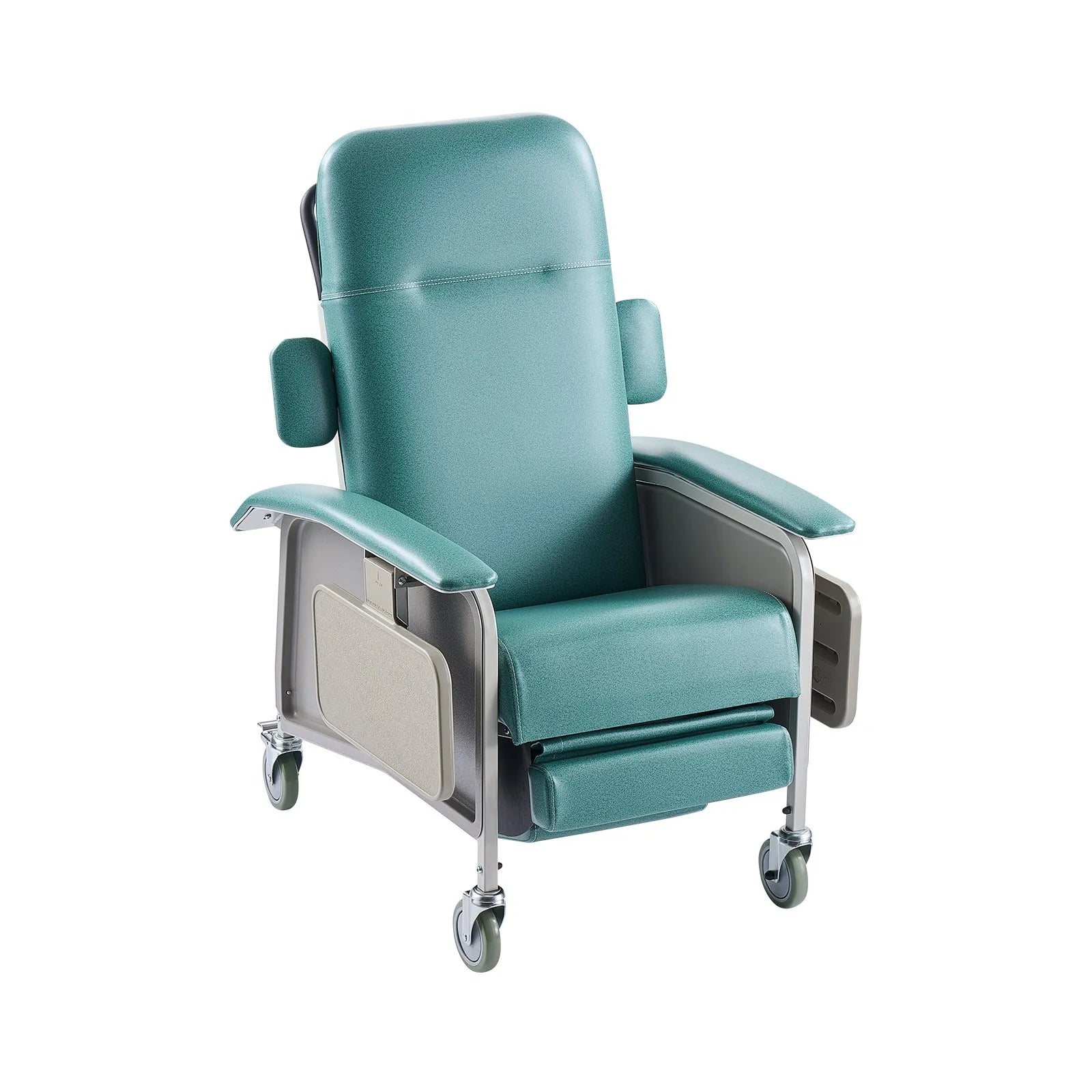VEVOR Geri Chair Recliner 4-Position Reclining Geri Chair with Trays & 4 Wheels