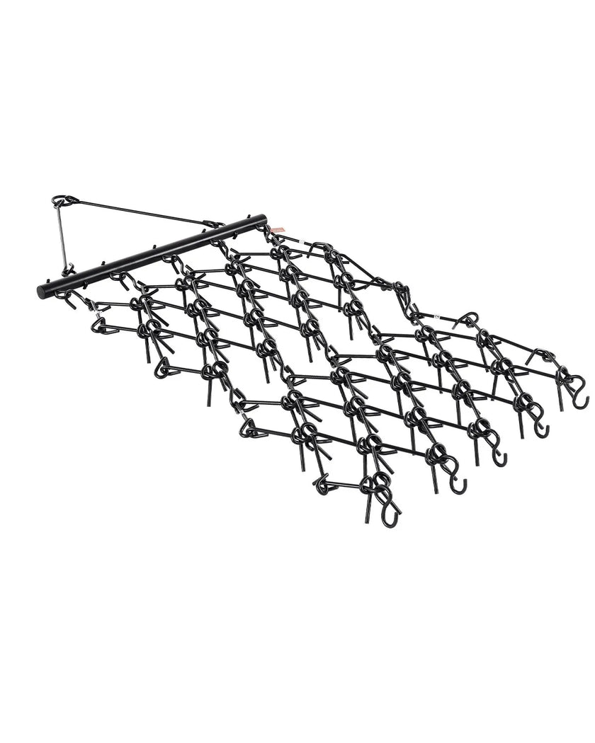 VEVOR Drag Harrow 4 x 4 ft Chain Harrow ATV Lawn Rake for Landscape Leveling
