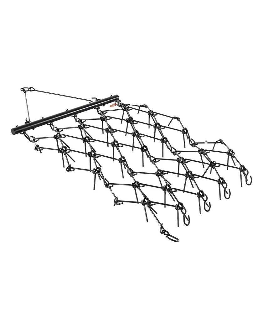 VEVOR Drag Harrow 4 x 5.6 ft Chain Harrow ATV Lawn Rake for Landscape Leveling