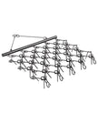 VEVOR Drag Harrow 5.8 x 4.8 ft Chain Harrow ATV Lawn Rake for Landscape Leveling