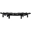 VEVOR 40in Fire Grate Log Grate ,Wagon Wheel Firewood Grates 16 Iron Bars, Fireplace Grates Burning Rack Holder 12 Legs for Indoor Chimney, Hearth Wood Stove and Outdoor Camping Fire Pit
