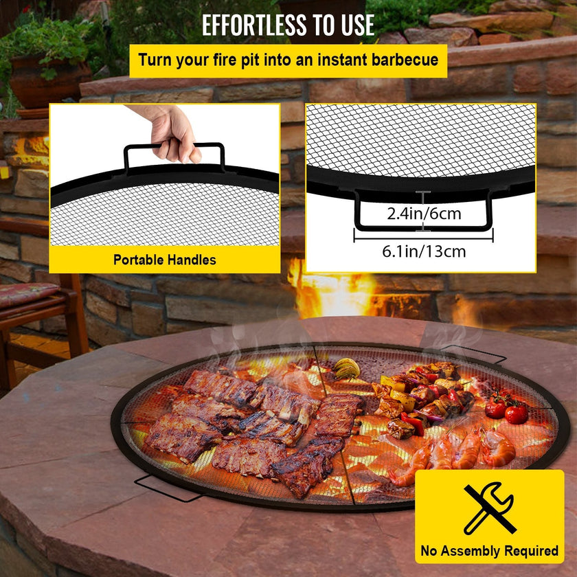 VEVOR Round Fire Pit Grate, 25\