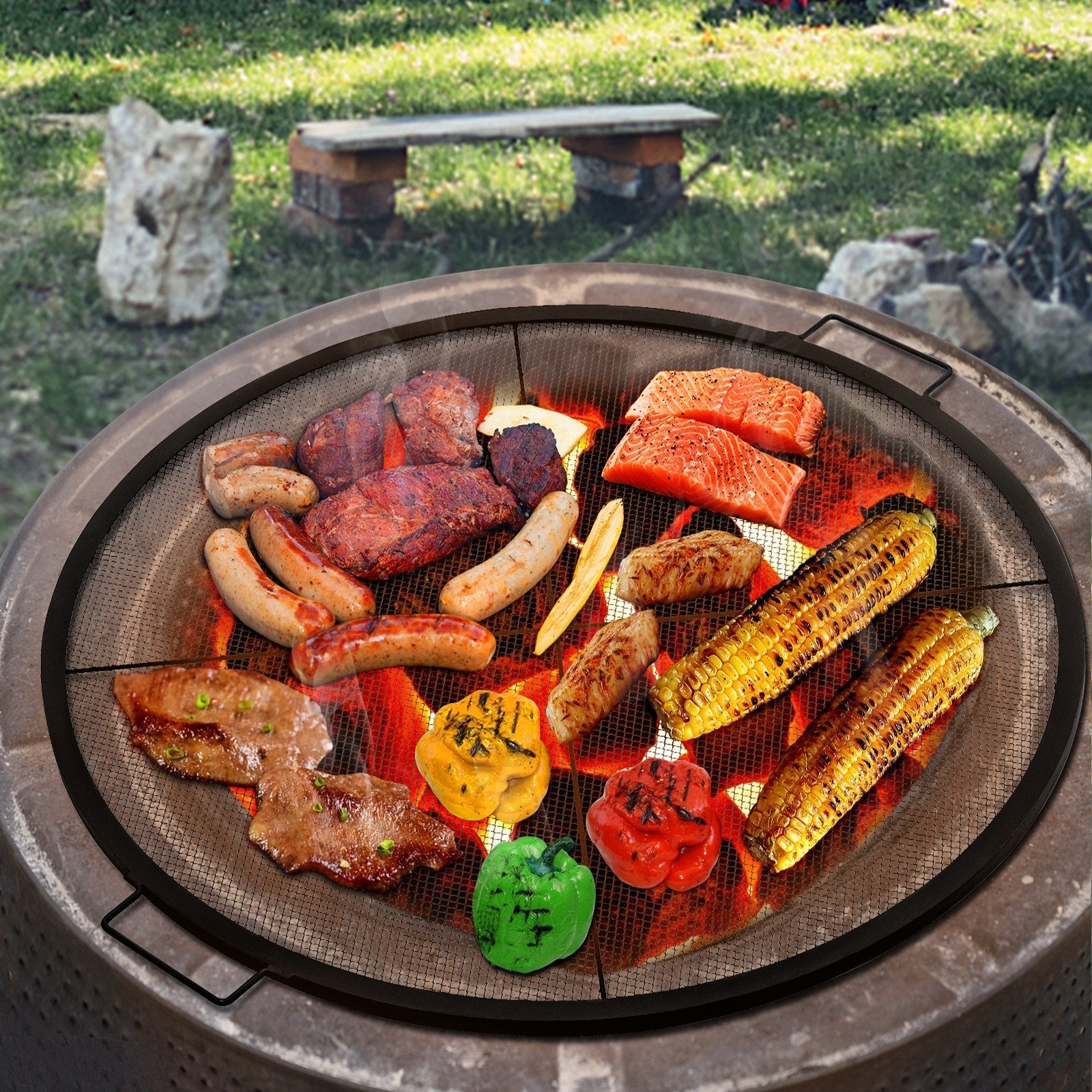 VEVOR Round Fire Pit Grate, 25\