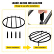 VEVOR Fire Pit Grate, Heavy Duty Iron Round Firewood Grate, Round Wood Fire Pit Grate 18