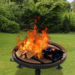 VEVOR Fire Pit Grate, Heavy Duty Iron Round Firewood Grate, Round Wood Fire Pit Grate 18