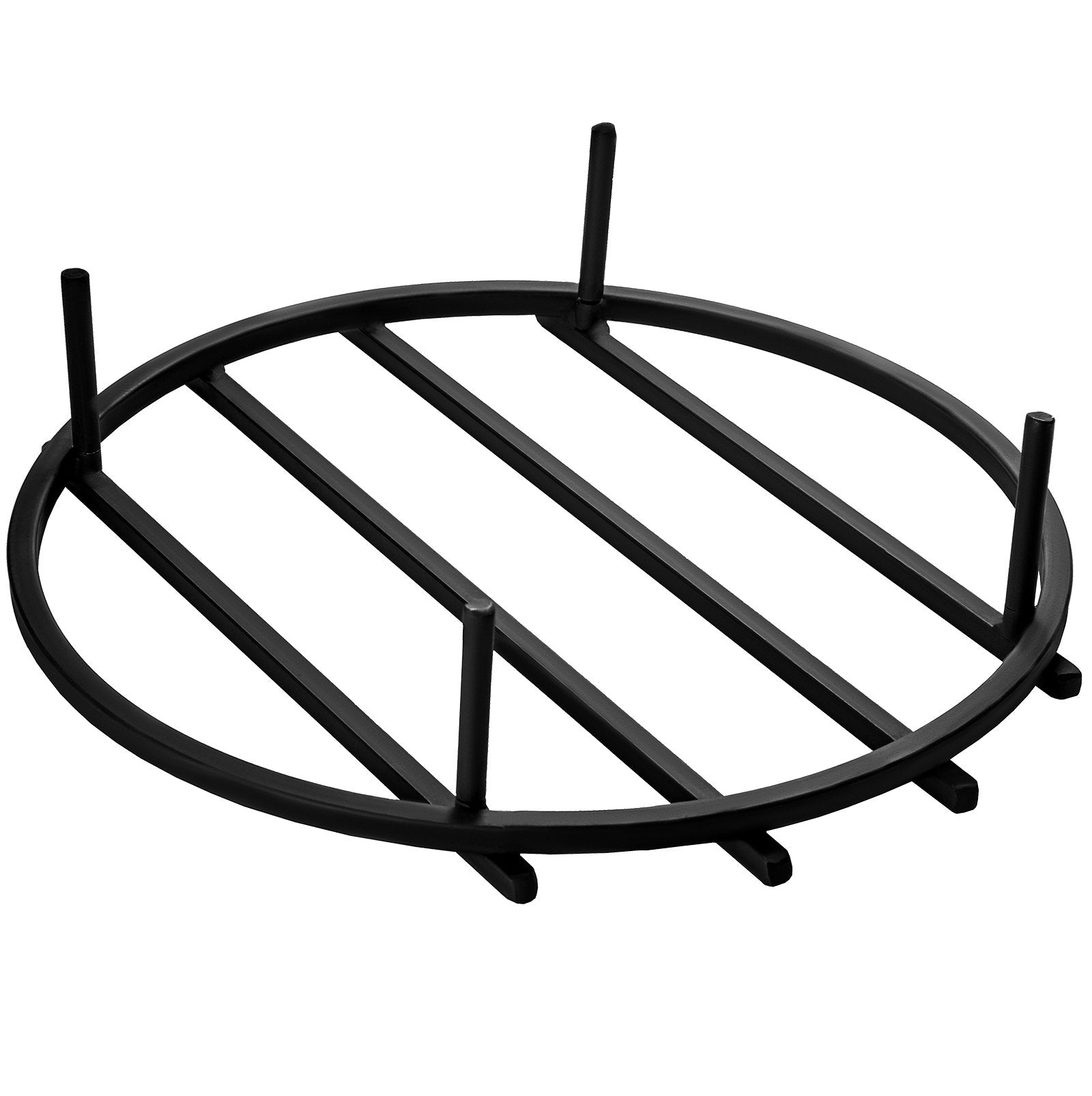 VEVOR Fire Pit Grate, Heavy Duty Iron Round Firewood Grate, Round Wood Fire Pit Grate 18