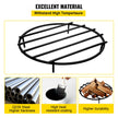 VEVOR Fire Pit Grate, Heavy Duty Iron Round Firewood Grate, Round Wood Fire Pit Grate 24\