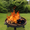 VEVOR Fire Pit Grate, Heavy Duty Iron Round Firewood Grate, Round Wood Fire Pit Grate 24\