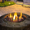 VEVOR Fire Pit Grate, Heavy Duty Iron Round Firewood Grate, Round Wood Fire Pit Grate 24