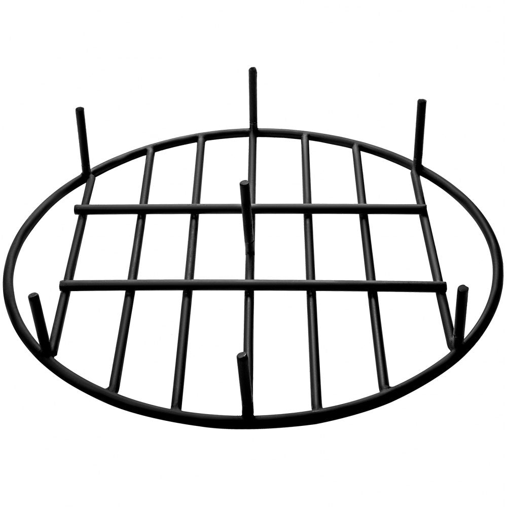 VEVOR Fire Pit Grate, Heavy Duty Iron Round Firewood Grate, Round Wood Fire Pit Grate 24