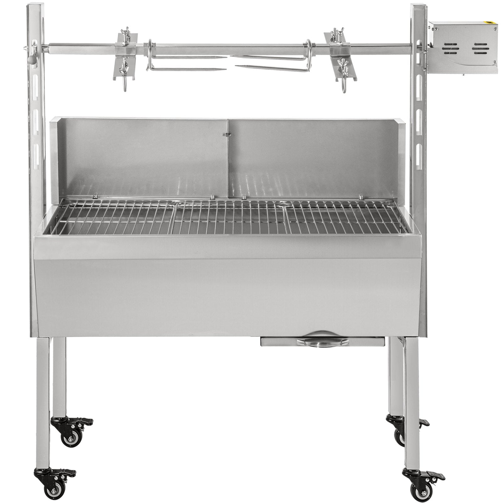 VEVOR 132 lbs/60KG 110V 132 lbs/60KG Rotisserie Grill Roaster BBQ Pig Lamb Stainless Steel, 132 lbs/60KG
