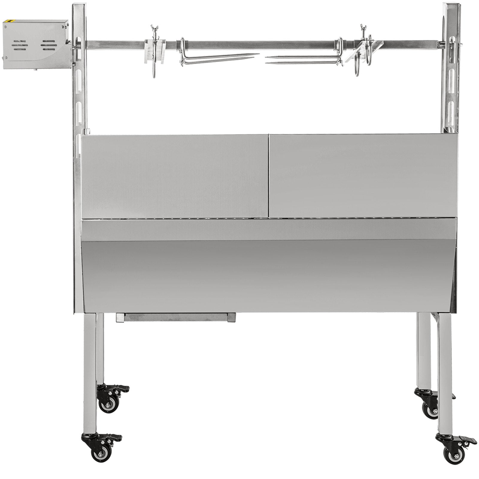 VEVOR 132 lbs/60KG 110V 132 lbs/60KG Rotisserie Grill Roaster BBQ Pig Lamb Stainless Steel, 132 lbs/60KG