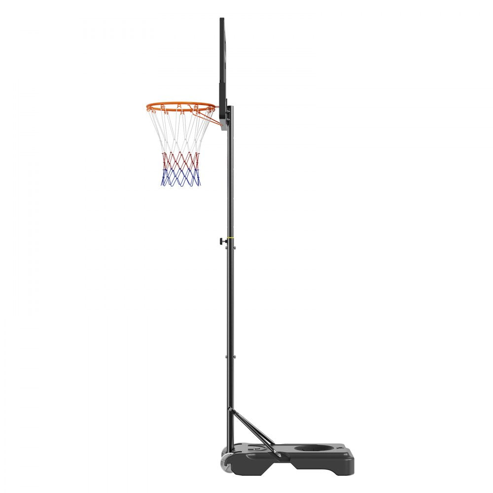 VEVOR Basketball Hoop, 5-7 ft Adjustable Height Portable Backboard System, 32 inch Basketball Hoop & Goal, Kids & Adults Basketball Set with Wheels, Stand, and Fillable Base, for Outdoor/Indoor