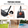 VEVOR Basketball Hoop, 4-10 ft Adjustable Height Portable Backboard System, 44 inch Basketball Hoop & Goal, Kids & Adults Basketball Set with Wheels, Stand, and Fillable Base, for Outdoor/Indoor