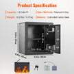 VEVOR Safe, 1.8 Cubic Feet Home Safe, Steel Security Safe with Digital Keypad and 2 Keys, Cabinet Safe with Fire-proof Bag, Protect Cash, Gold, Jewelry, Documents for Home, Hotel, 15.8x13x16.9 inches