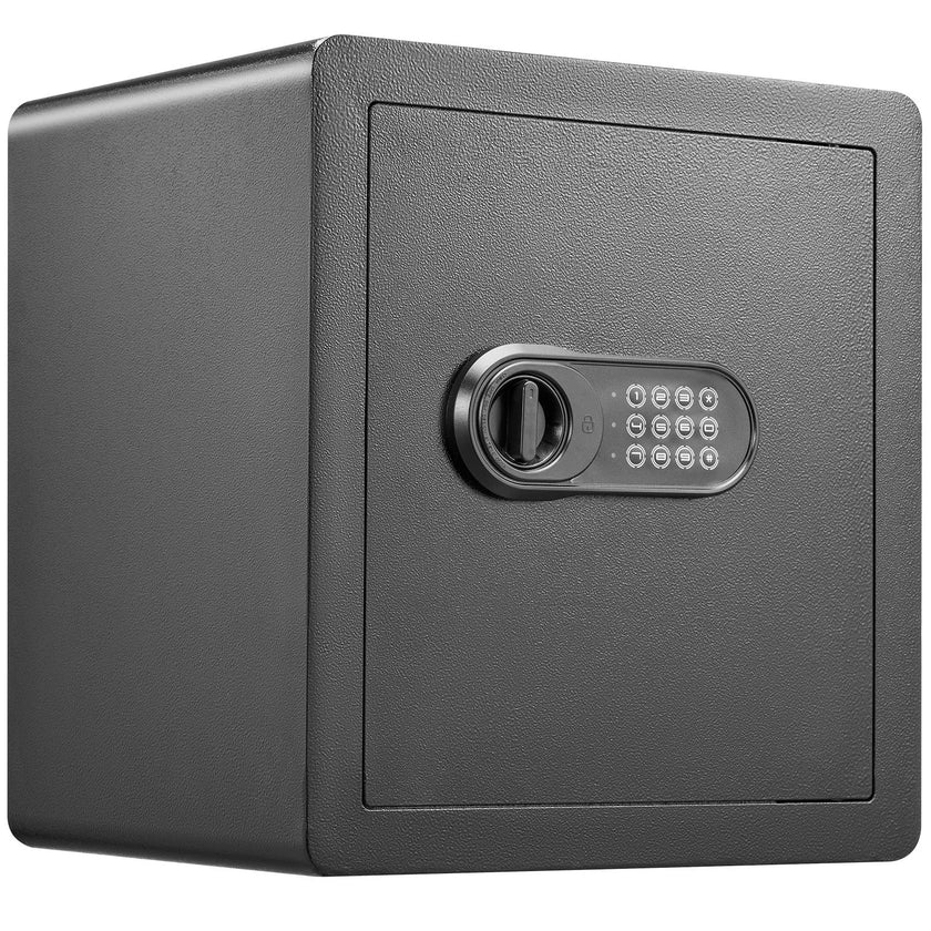 VEVOR Safe, 1.8 Cubic Feet Home Safe, Steel Security Safe with Digital Keypad and 2 Keys, Cabinet Safe with Fire-proof Bag, Protect Cash, Gold, Jewelry, Documents for Home, Hotel, 15.8x13x16.9 inches